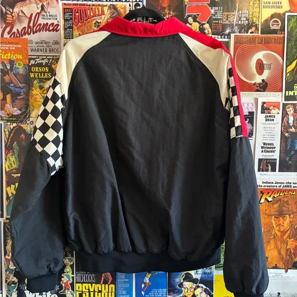 Black and Red Lightweight Racing Jacket - Picture 2 of 2